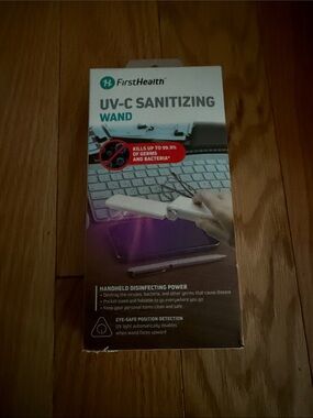 UV-C Sanitizing Wand – White Portable Sanitizer
